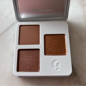 Glossier Monochromes essential eyeshadow trio - Teak (warm chocolate brown)
